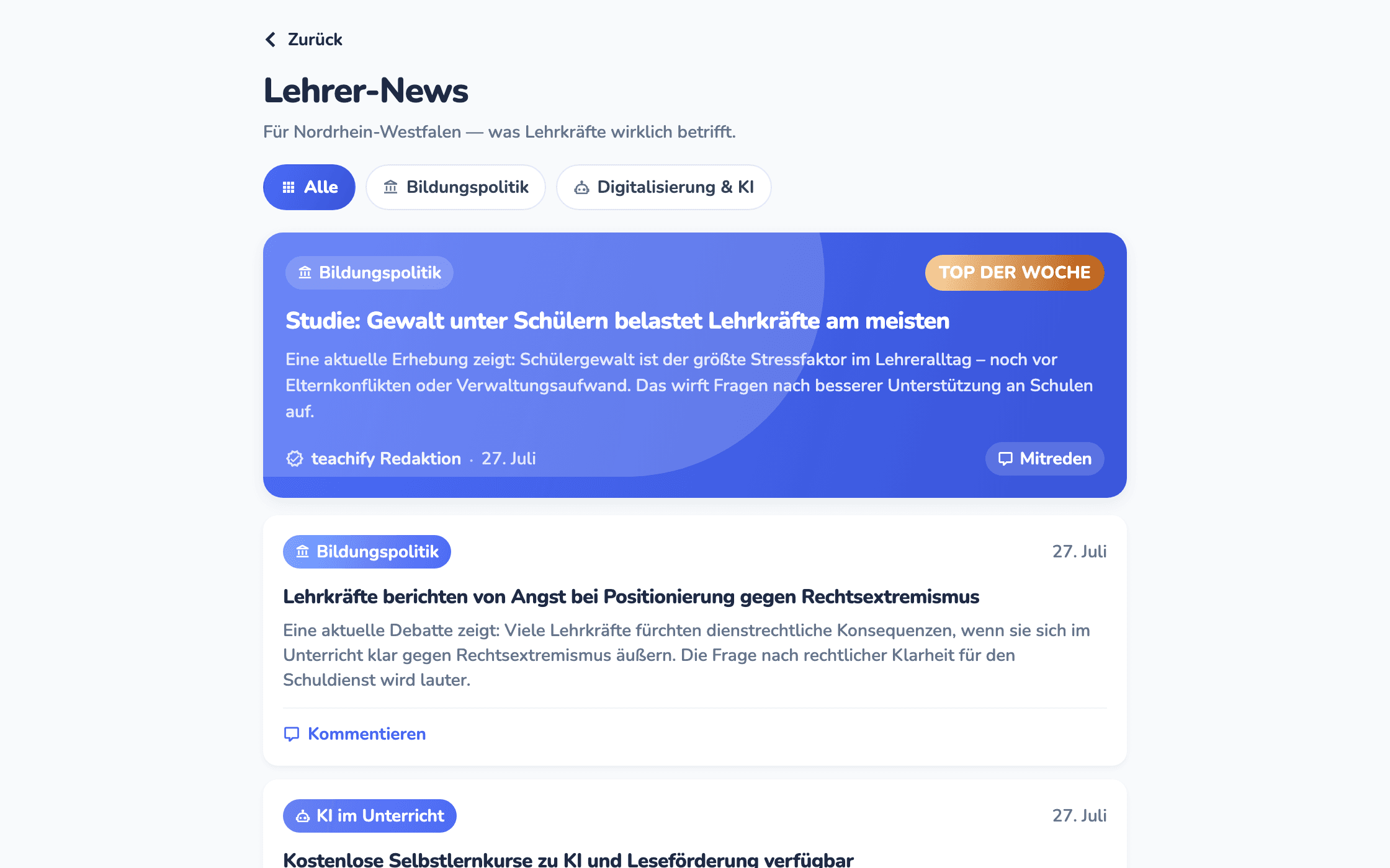 teachify — Was sich ändert — bevor es im Kollegium die Runde macht